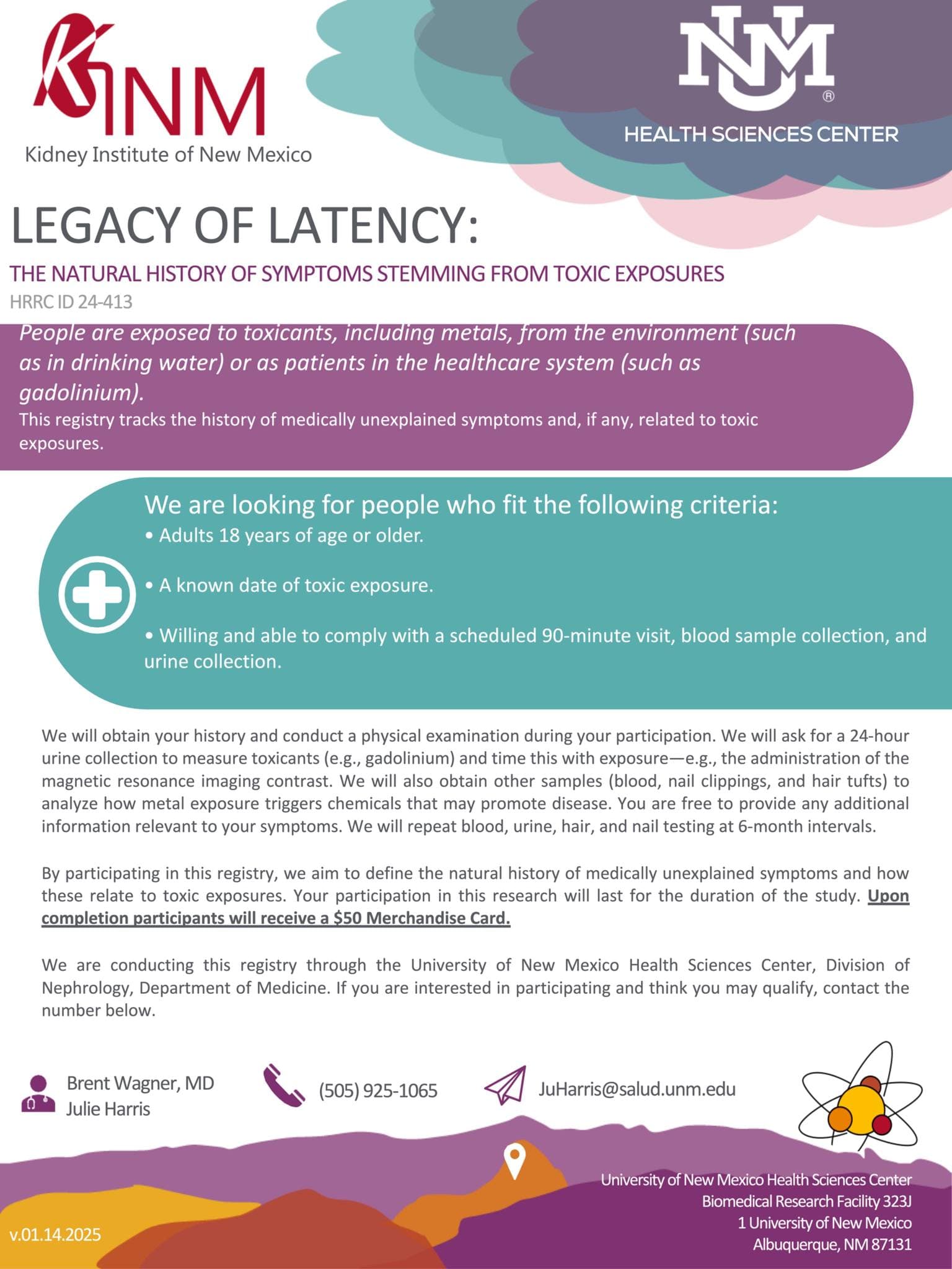 LEGACY OF LATENCY: THE NATURAL HISTORY OF SYMPTOMS STEMMING FROM TOXIC EXPOSURES