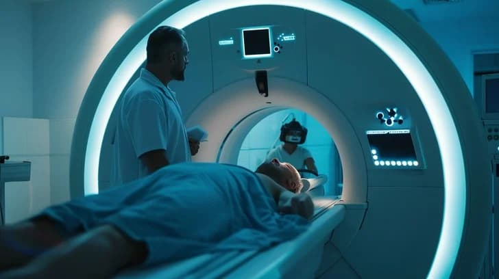 MRI scan showing medical imaging technology